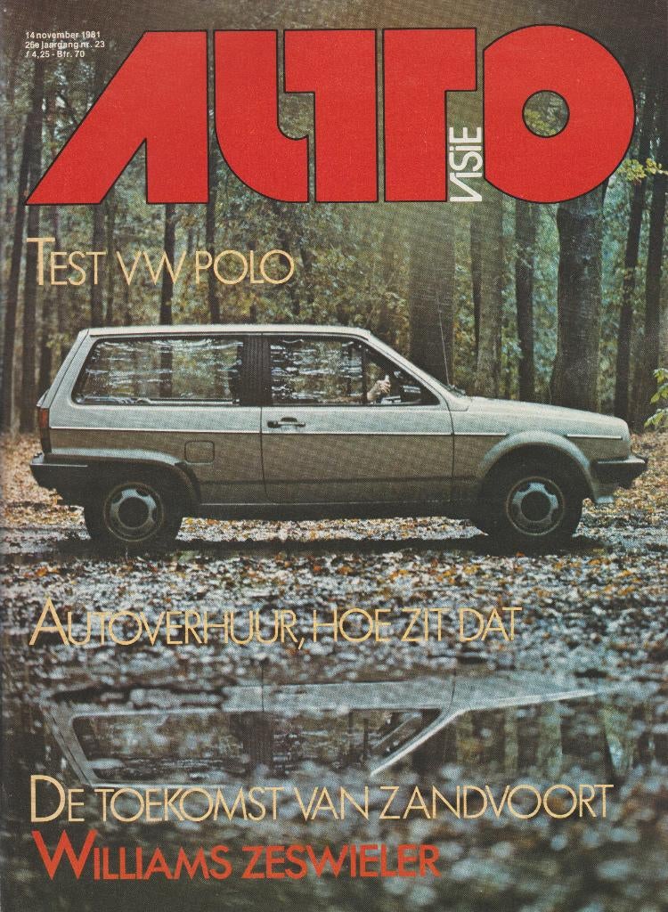 Volkswagen Polo 2 ( Typ 86C - MK2 ) test in Autovisie 1981, Gelezen, Ophalen of Verzenden, Autovisie, Volkswagen