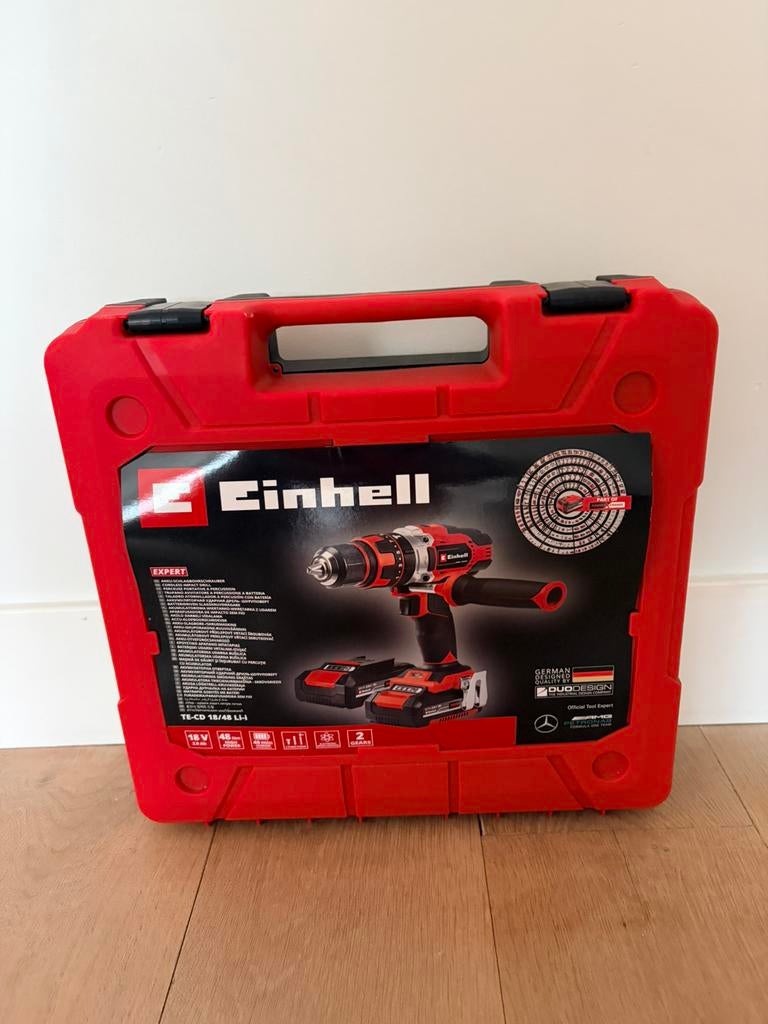 Einhell Schroef/Klopboor machine TE-CD 18/48 Ti-i ZGAN!!, Ophalen of Verzenden, Zo goed als nieuw, Boor- en Schroefmachine