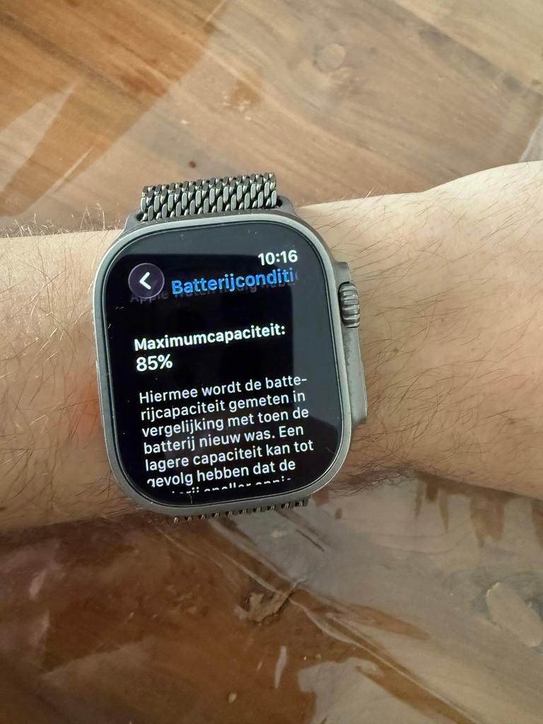 Apple Watch Ultra (1e Gen) Titanium inclusief bandje, Ophalen, Gebruikt, Hoogte, IOS