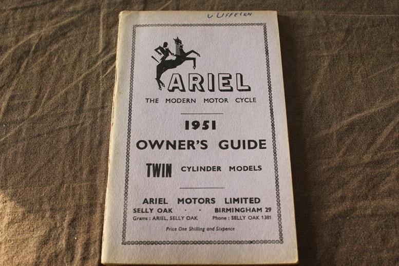 Ariel KH KG  1951 500cc twins motorcycle owner's manual, Ophalen of Verzenden, Yamaha