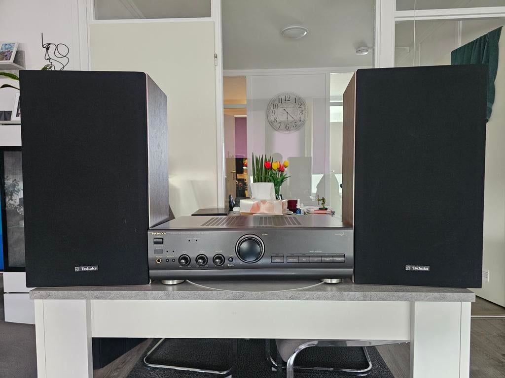 Technics vintage hifi set SU-V620 versterker SB-102 speakers, Audio, Tv en Foto, Stereo-sets, Ophalen of Verzenden, Speakers, Overige merken