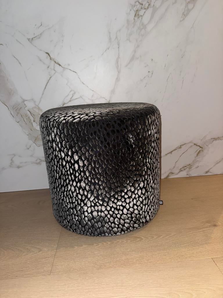 Poef Bazenhuisje antraciet, Ophalen, Minder dan 50 cm, Rond, Minder dan 50 cm