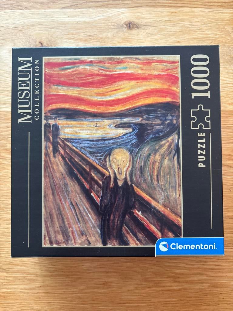 Museum Collection De Schreeuw 1000 stukjes puzzel, Ophalen of Verzenden, Meer dan 50 stukjes, Zo goed als nieuw, 6 jaar of ouder