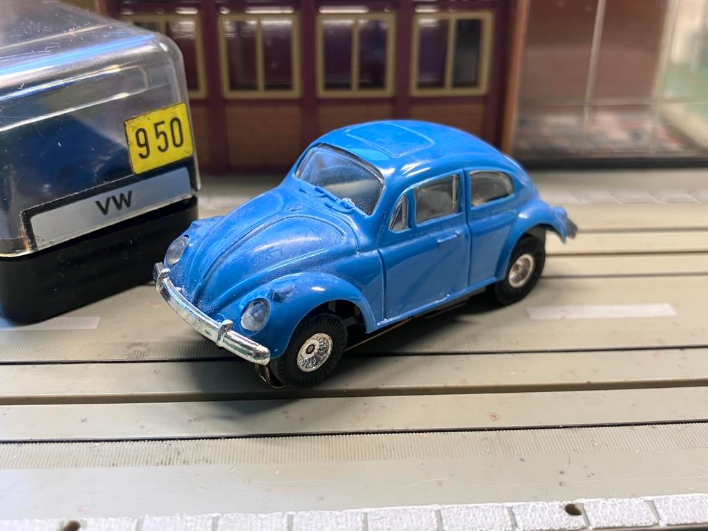 Faller AMS VW Kever type 3 blauw in nieuwstaat met OVP, Ophalen of Verzenden, Zo goed als nieuw, Elektrisch, Overige merken