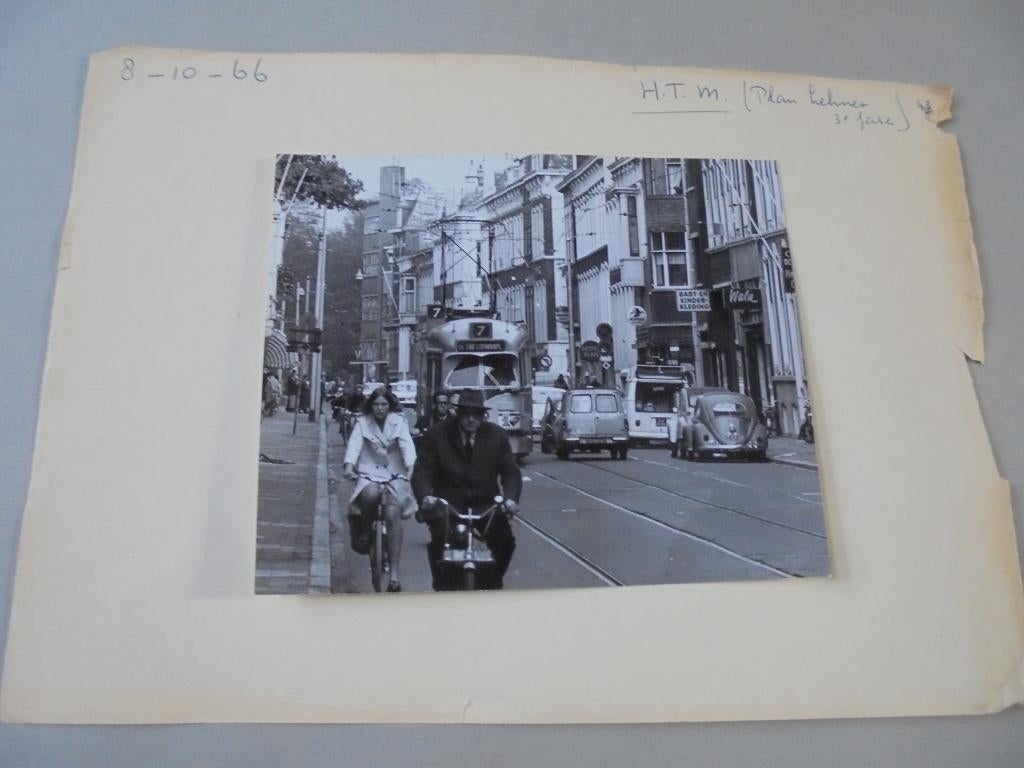 Den Haag. Ln. v. Meerdervoort. HTM lijn 7. 1966., Verzenden, Gebruikt, Tram, Overige typen