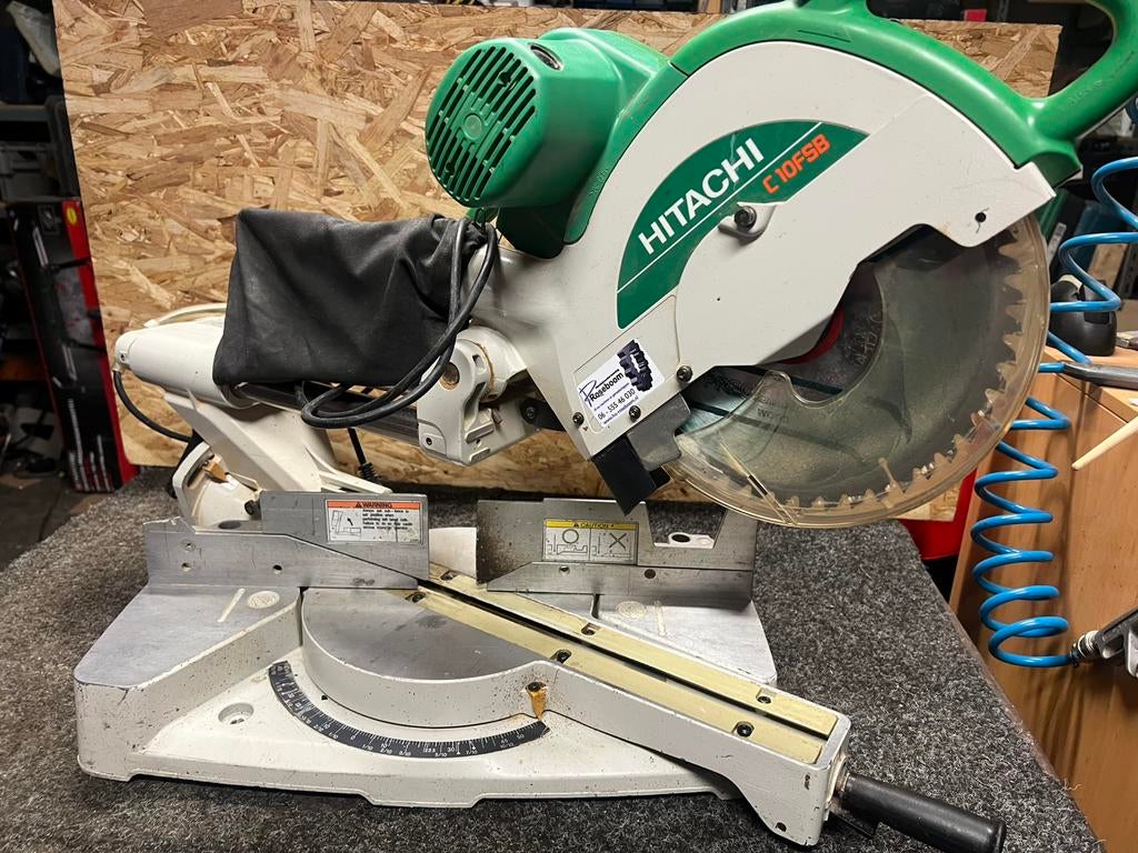 Hitachi afkortzaag type C10FSB 254mm zaagblad werkt prima, Ophalen, Gebruikt, 70 mm of meer, Hikoki