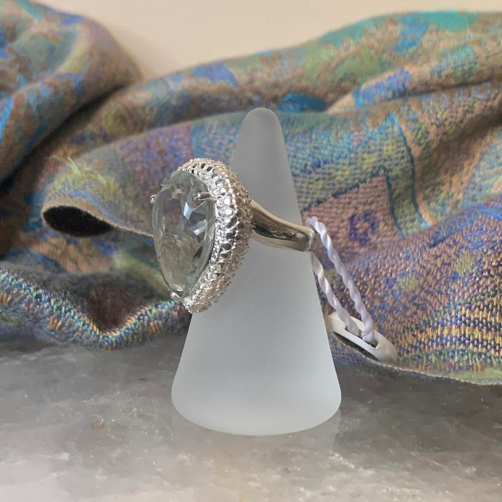 Prasioliet amethist groen beschermt sjamaan eyecatcher uniek, Nieuw, Ophalen of Verzenden, 17 tot 18, Dame of Heer