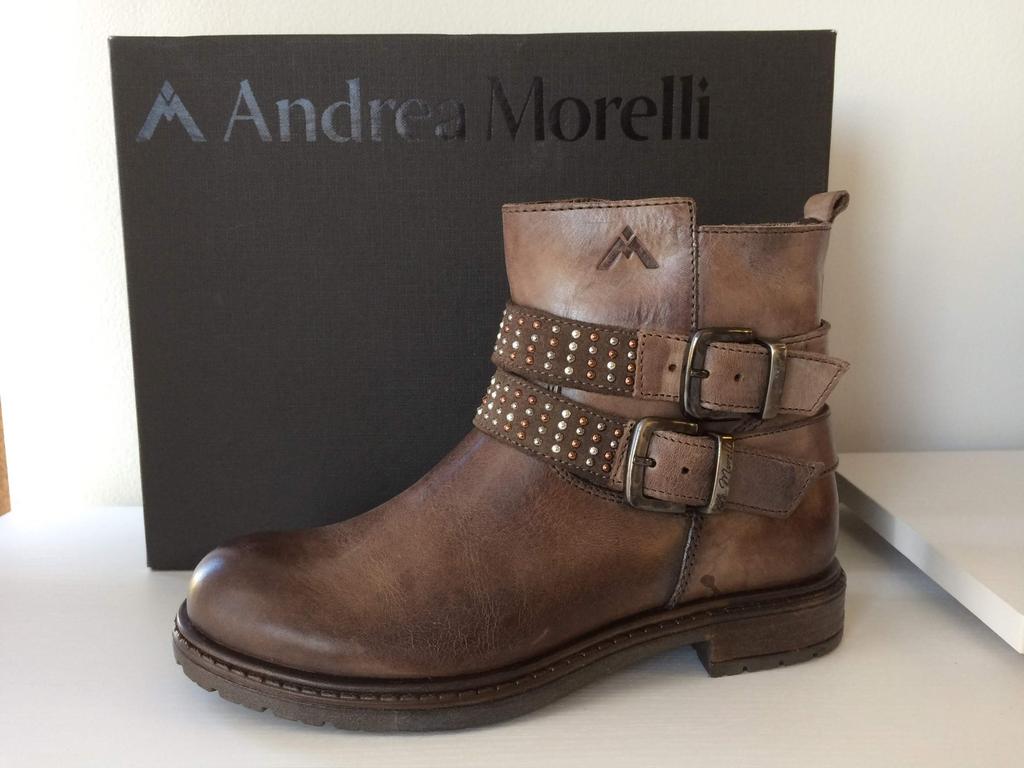 Andrea Morelli meisjes biker boots, Maat 31, Nieuw, Bruin, Lage of Enkellaarzen, Nieuw, Ophalen of Verzenden