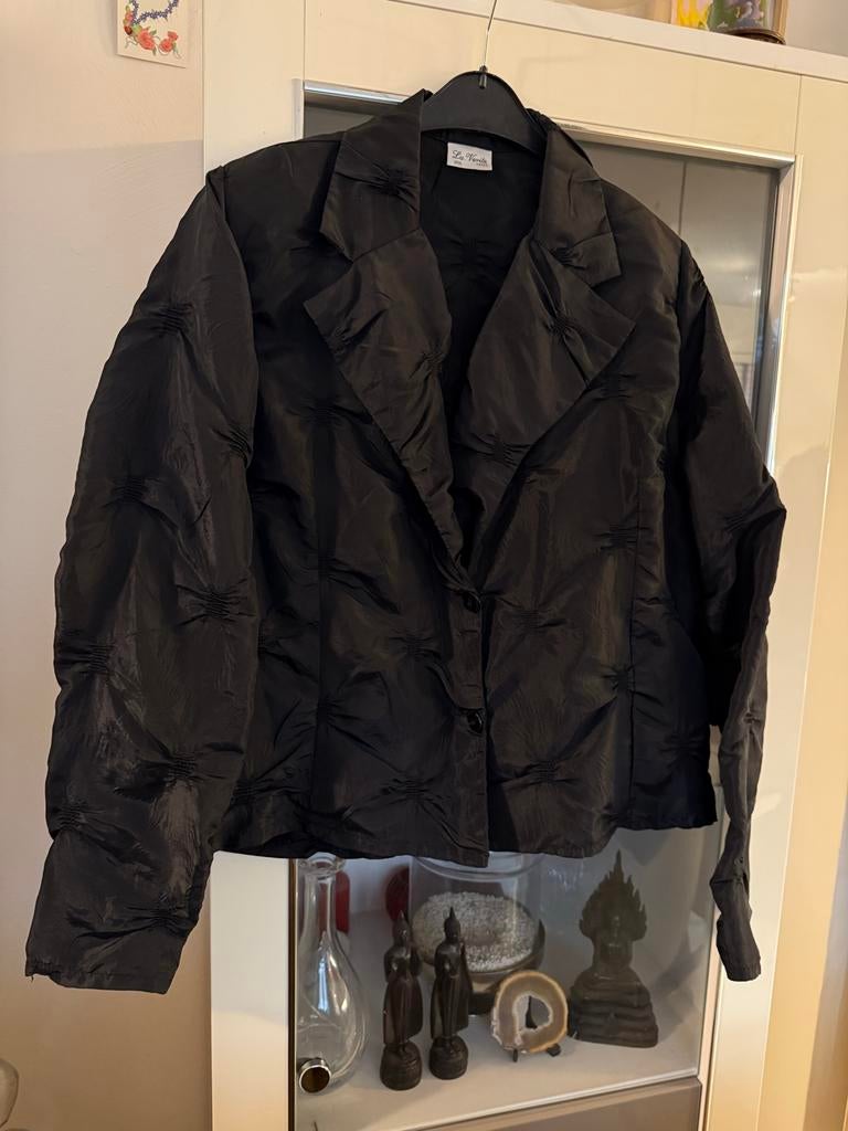 Zwarte blazer La Verite maat 44, Zwart, Maat 42/44 (L), Ophalen of Verzenden, Zo goed als nieuw