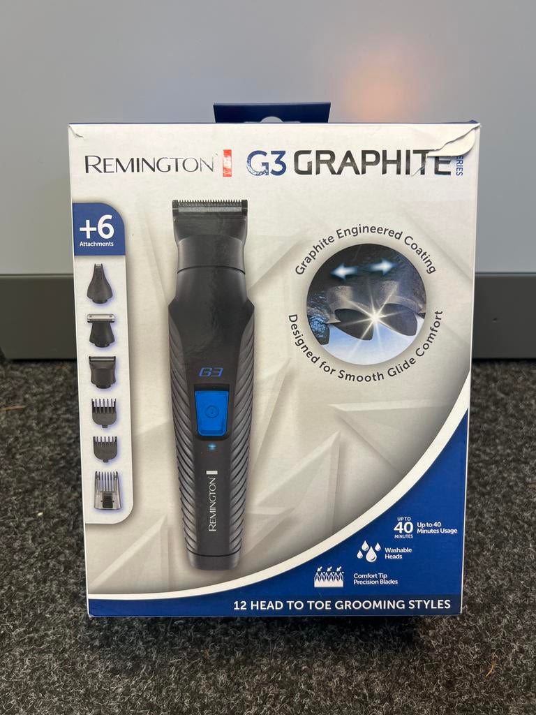 Remington Multitondeuse G3 Graphite met 6 opzetstukken, Nieuw, Ophalen of Verzenden, Nvt, Nvt