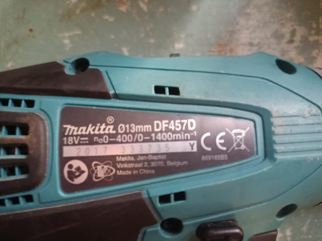 Makita DF457D Boor- en Schroefmachine met lader, Ophalen