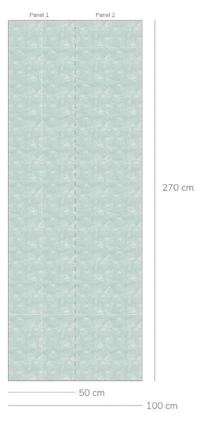 Kinderbehang Mush IJsblauw Bibelotte, Ophalen of Verzenden, Minder dan 10 m², Info@bibelotte.nl, Frankeneng 17c, 6716 AA Ede