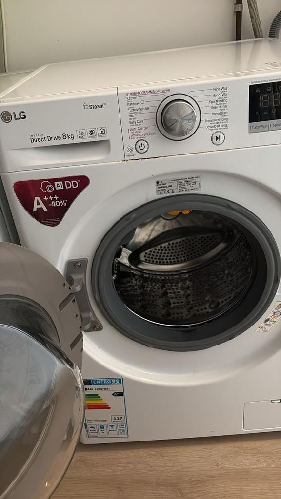 LG Wasmachine met defect: centrifuge werkt niet, 1200 tot 1600 toeren, 8 tot 10 kg, Ophalen of Verzenden, Niet werkend