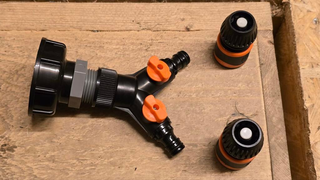 IBC 2-weg splitter tuinslang, 150 liter of meer, Ophalen of Verzenden