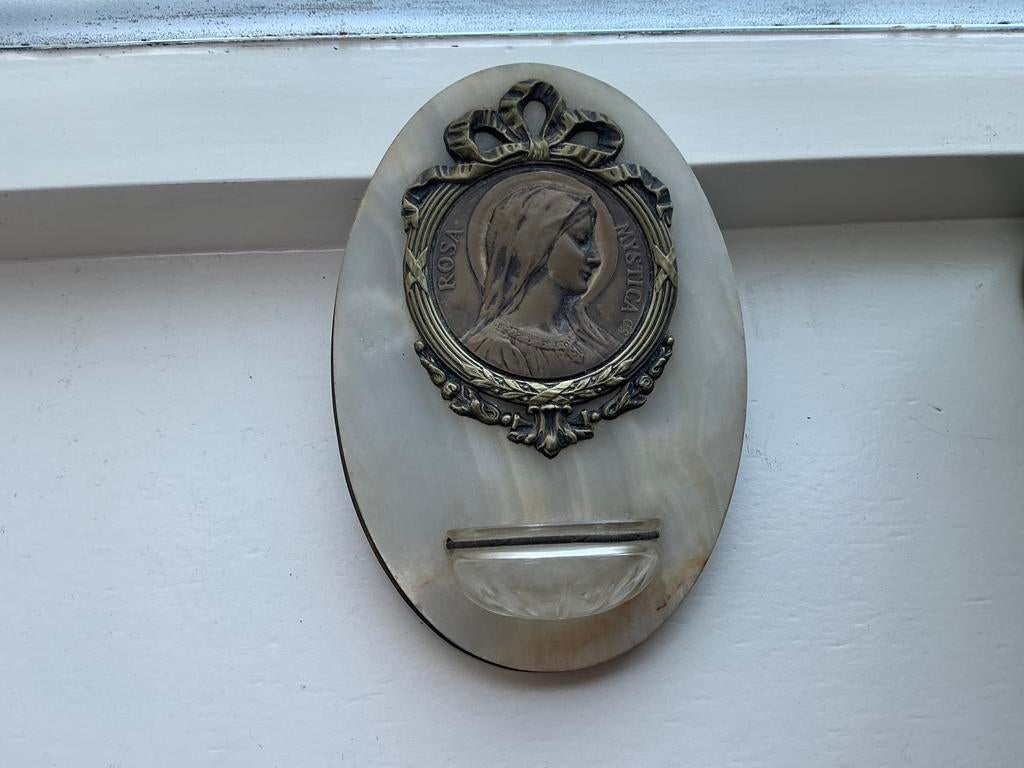 Antieke wijwaterbakje., Ophalen of Verzenden