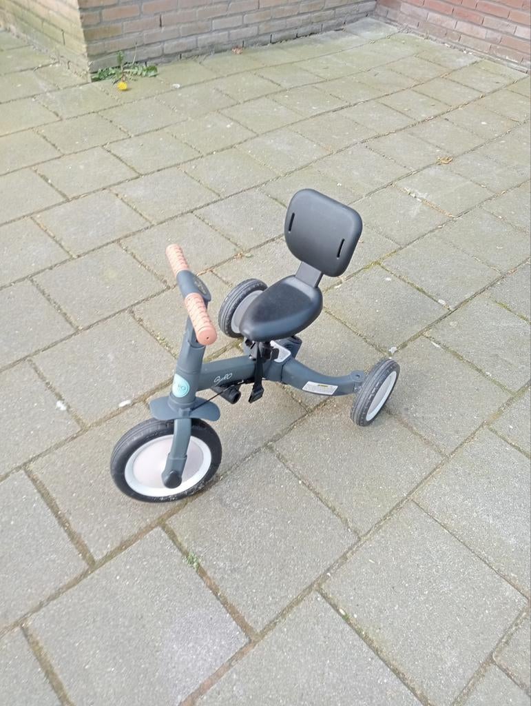 Olitios 3-in-1 Driewieler/Loopfiets - Grijs, Ophalen of Verzenden, Gebruikt, Olitios, Verstelbare zitting
