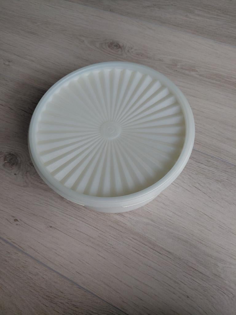 Tupperware koektrommel, Huis en Inrichting, Keuken | Tupperware, Ophalen of Verzenden, Gebruikt, Wit, Bus of Trommel