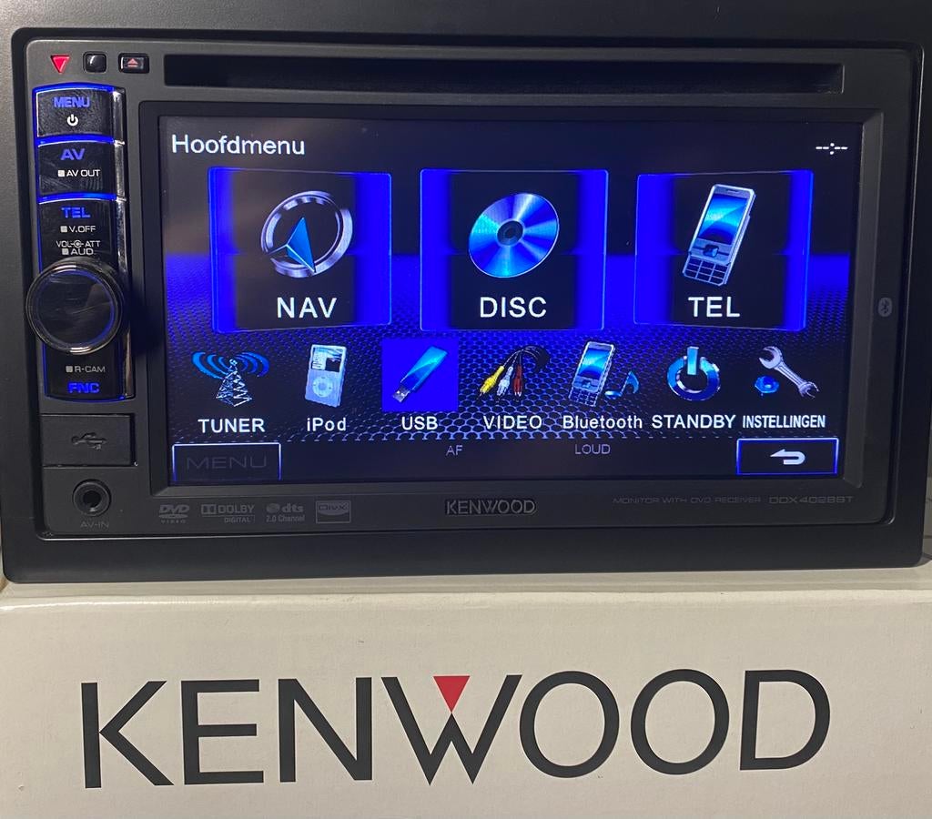 Kenwood dubbeldin radio cd usb touchscreen Bluetooth, Auto diversen, Autoradio's, Ophalen of Verzenden, Zo goed als nieuw