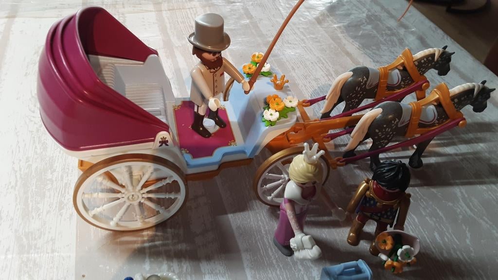 70449 Princess koets met koetsier, Ophalen of Verzenden, Zo goed als nieuw, Complete set