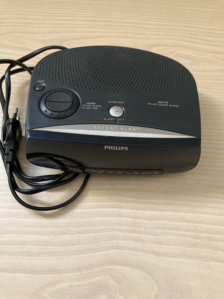 Philips Wekker Radio AJ3120, Witgoed en Apparatuur, Wekkers, Ophalen of Verzenden, Gebruikt, Digitaal