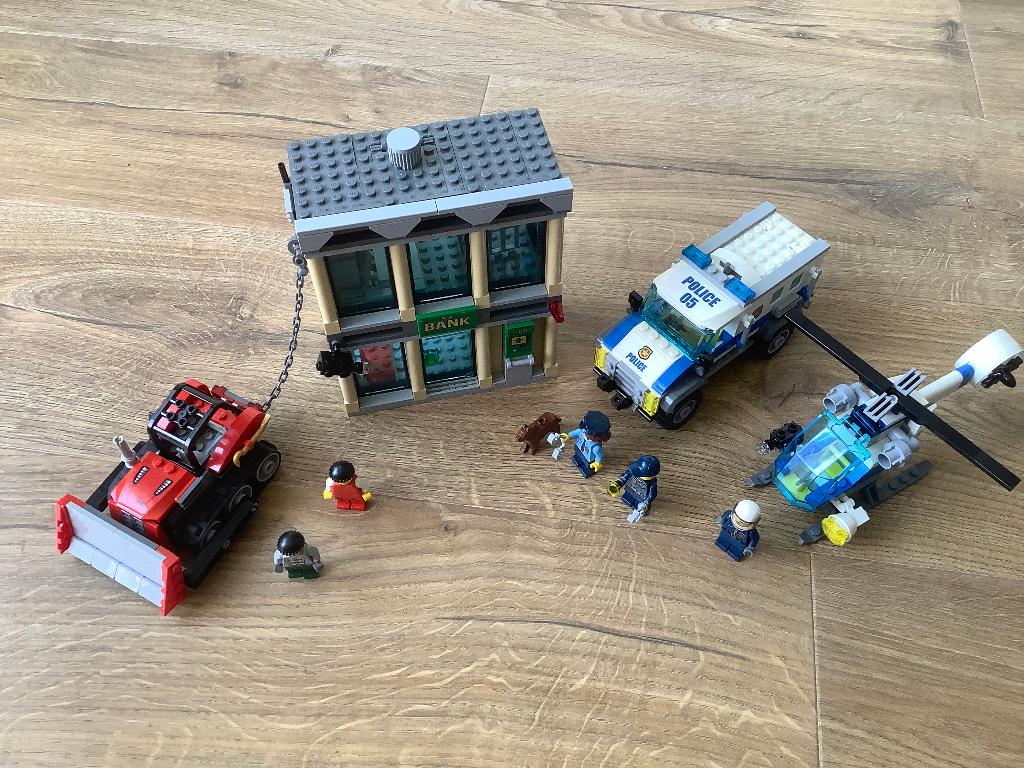 Lego City 60140 Bulldozer Inbraak (Politie thema), Lego, Ophalen of Verzenden, Compleet, Complete set