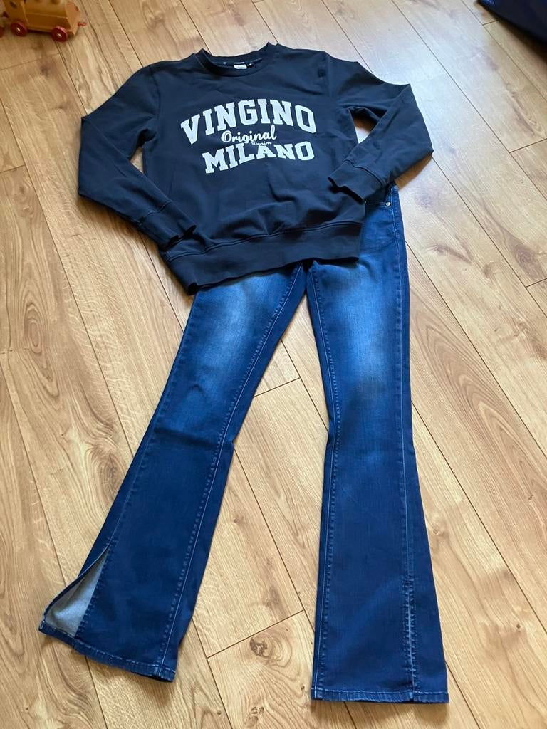 Setje Vingino 164, Ophalen of Verzenden, Zo goed als nieuw, Meisje, Setje