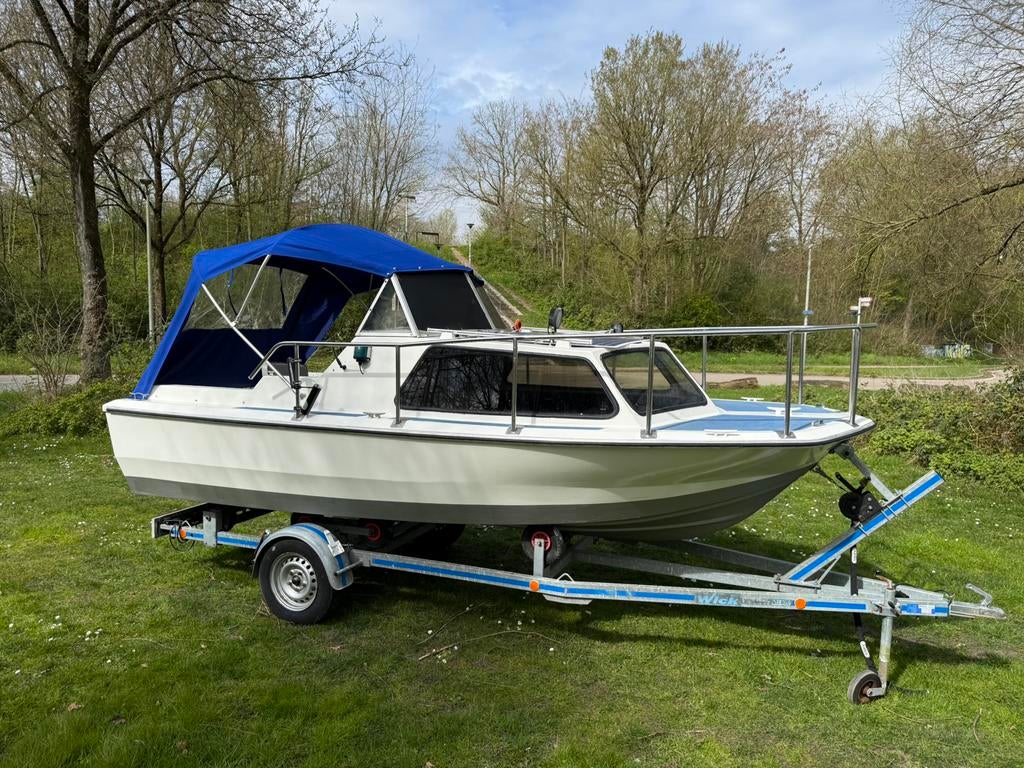 Kajuitboot 530 Boot Visboot, Ophalen, Gebruikt, 30 tot 50 pk, Tot 6 meter