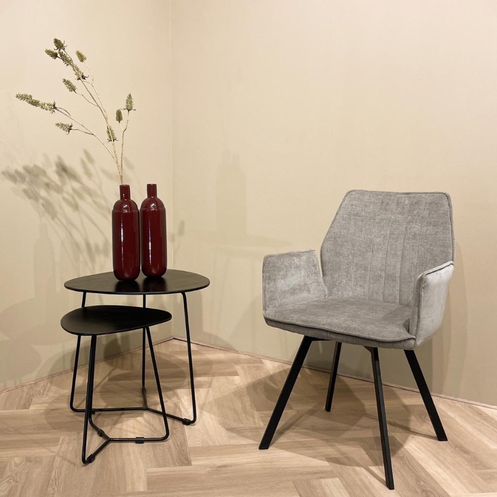 Magazijn Leegverkoop Nieuwe draai-eetstoelen stof beige SALE, Industrieel hotelchique, Overige kleuren, Nieuw, Ophalen of Verzenden