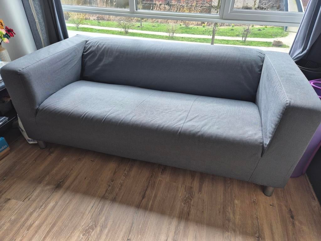 IKEA Klippan 2-zitsbank - Grijs, Ophalen, Gebruikt, Modern, Scandinavisch, 150 tot 200 cm