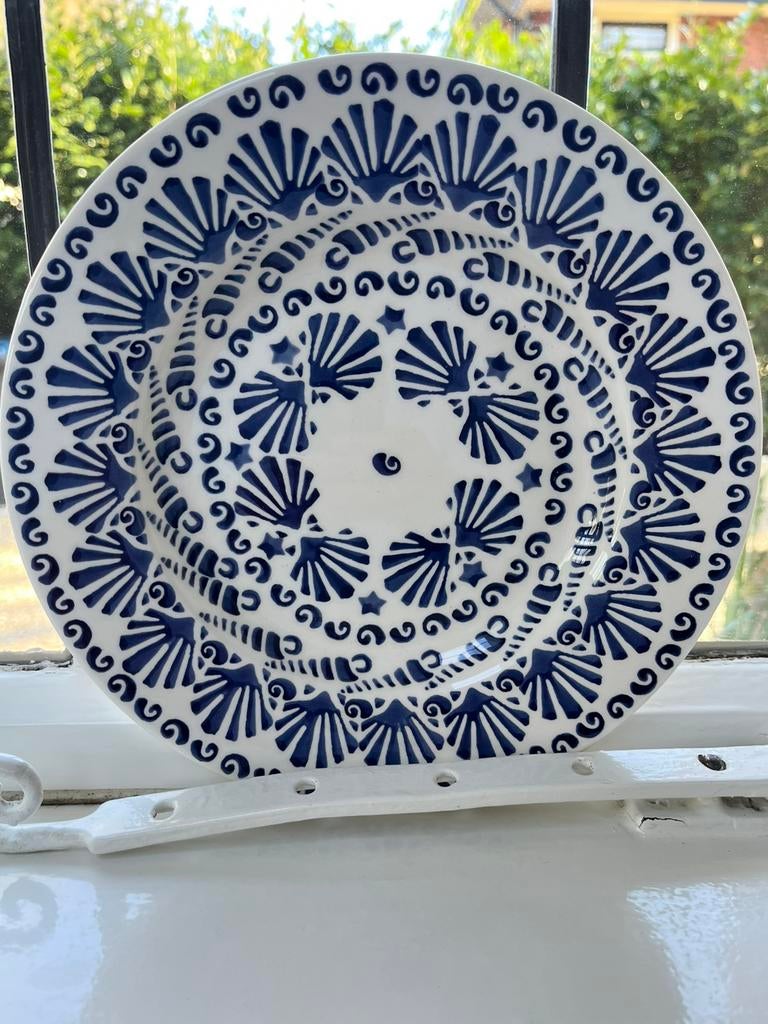 Nieuw! Shells blue plate, Emma Bridgewater, Overige typen, Nieuw, Ophalen of Verzenden, Overige stijlen
