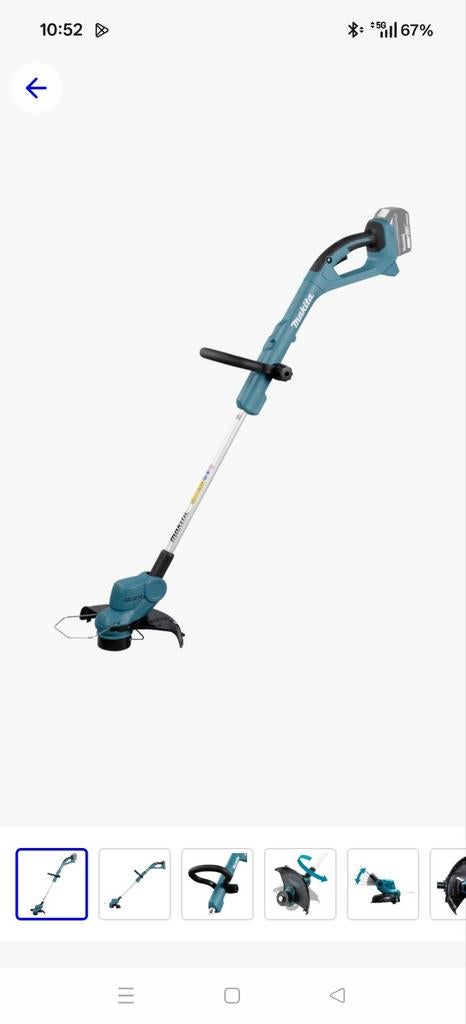 Makita gras trimmer, Ophalen, Zo goed als nieuw, Accu