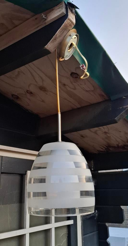 mooie hanglamp te koop, Huis en Inrichting, Gebruikt, 50 tot 75 cm, Industrieel, Modern, Ophalen of Verzenden