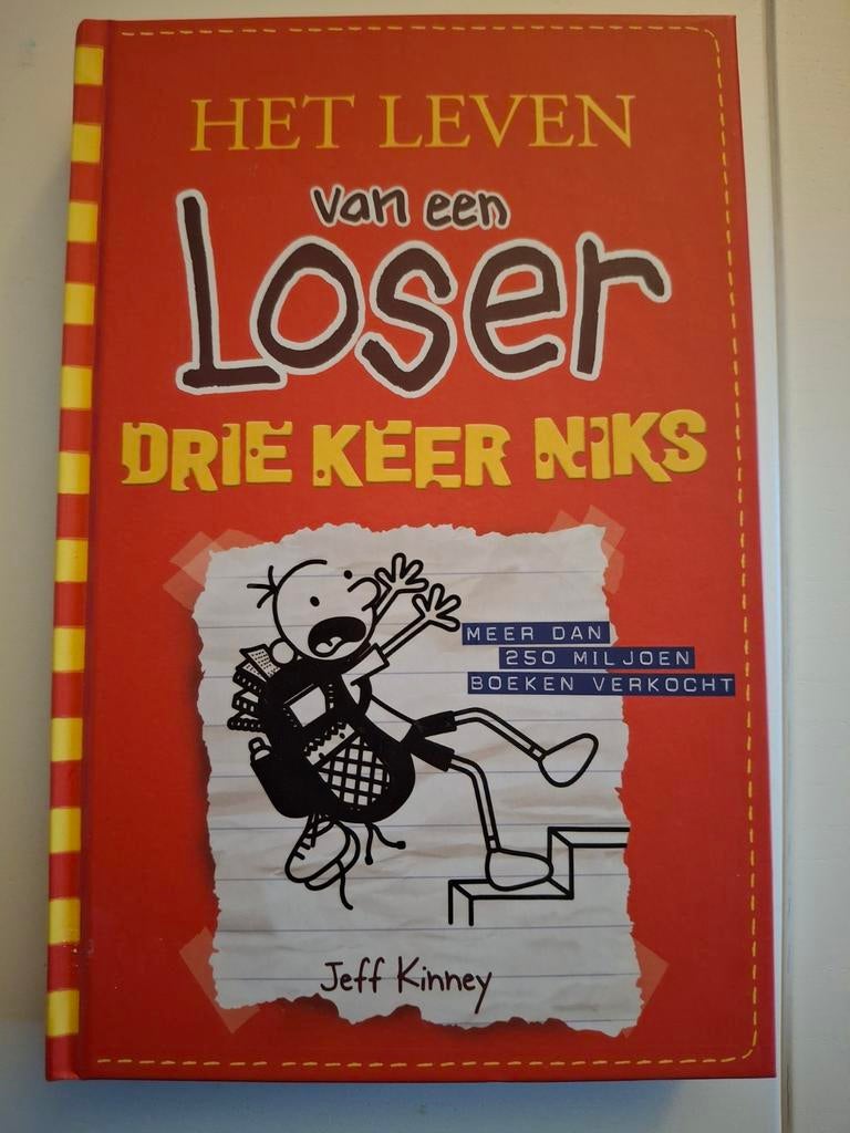 Jeff Kinney - Drie keer niks, Boeken, Kinderboeken | Jeugd | 10 tot 12 jaar, Zo goed als nieuw, Ophalen of Verzenden