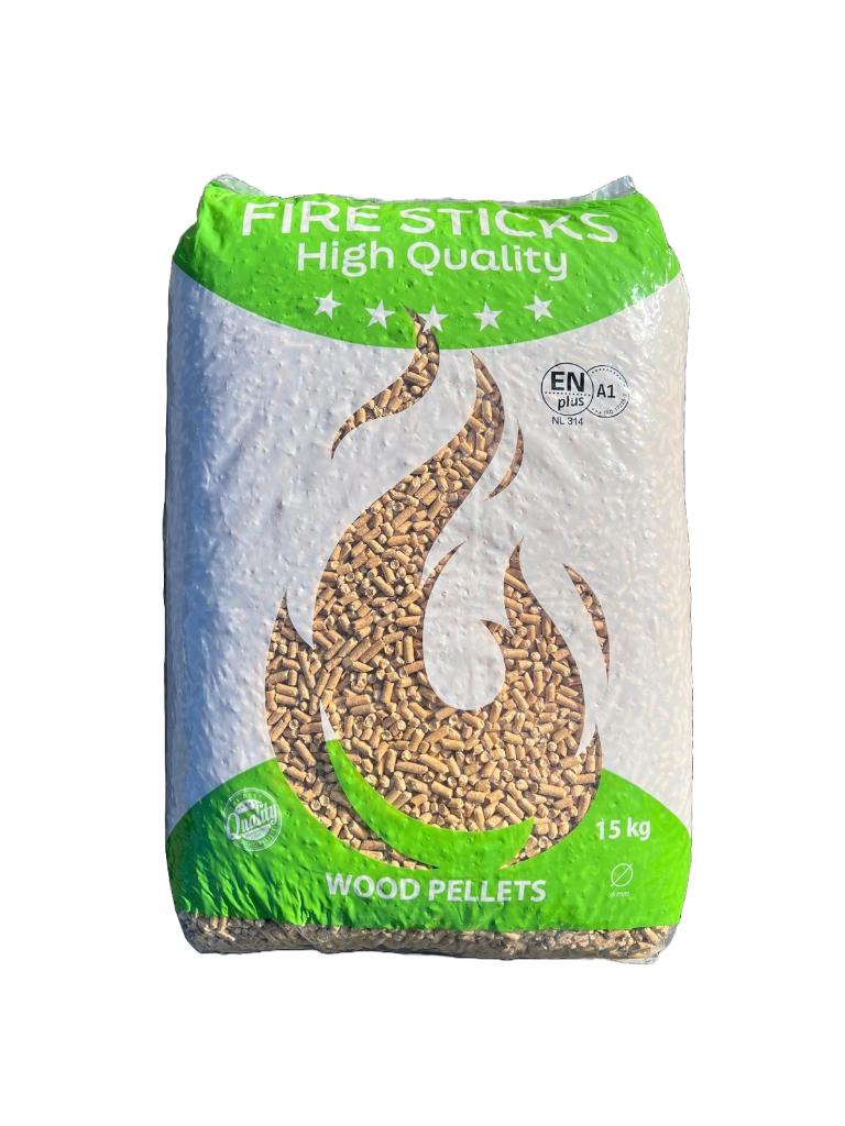 Houtpellets | Fire Sticks | ENplus A1| vanaf €264,- Inc bez, Minder dan 3 m³, Ophalen of Verzenden, Overige houtsoorten, Blokken