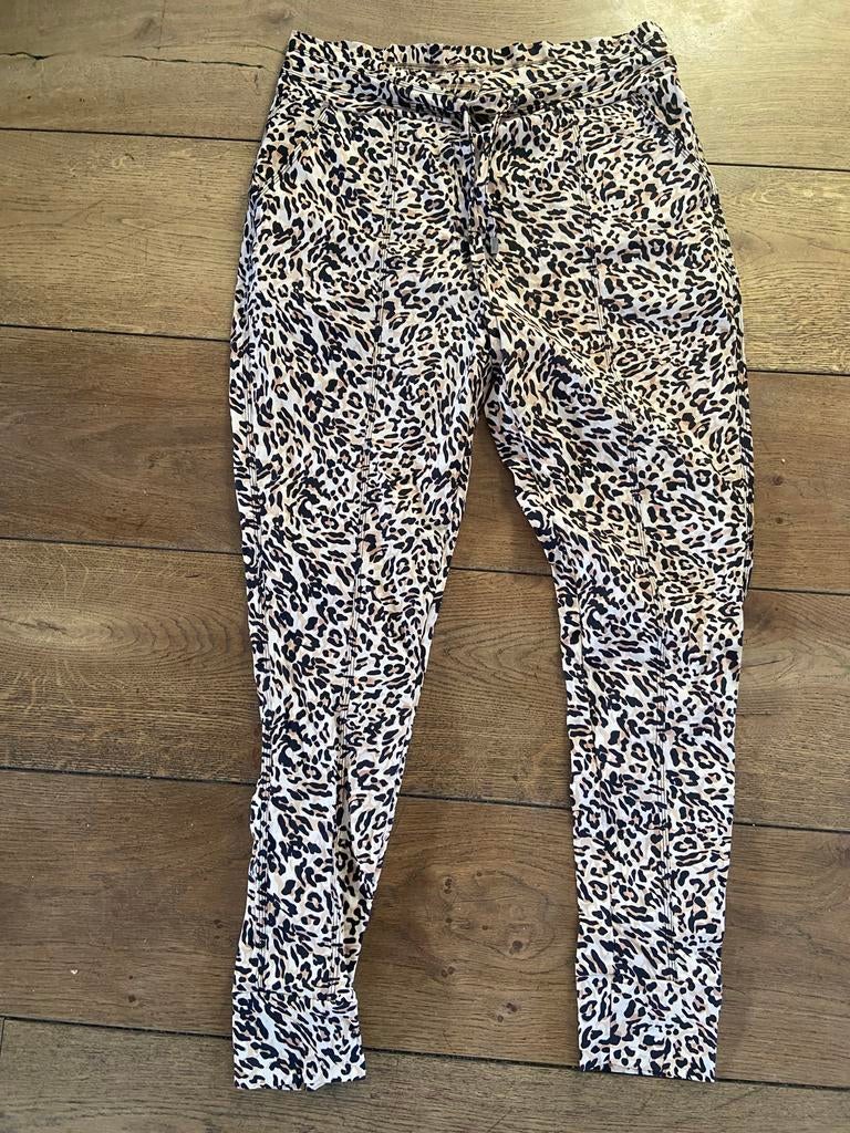 Mooie Mooij broek met luipaardprint, Kleding | Dames, Broeken en Pantalons, Beige, Maat 46/48 (XL) of groter, Ophalen of Verzenden