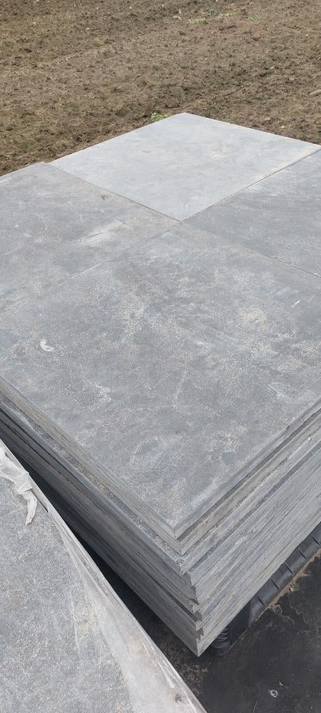 Chinees hardsteen terrastegels, ruim 150 m2. 60x60x3 cm., Ophalen of Verzenden, Gebruikt, Natuursteen, Terrastegels