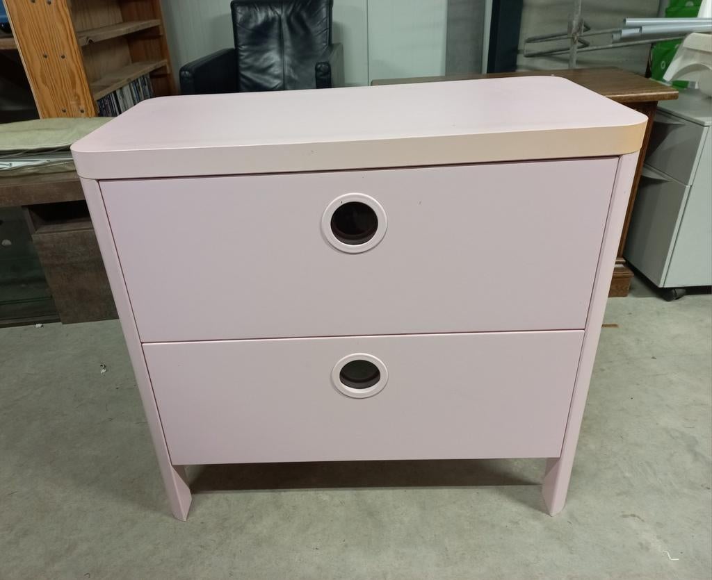 Roze kastje - 80x40x75 cm, Huis en Inrichting, Kasten | Ladekasten, Ophalen, Overige materialen, Gebruikt, 1 of 2 laden