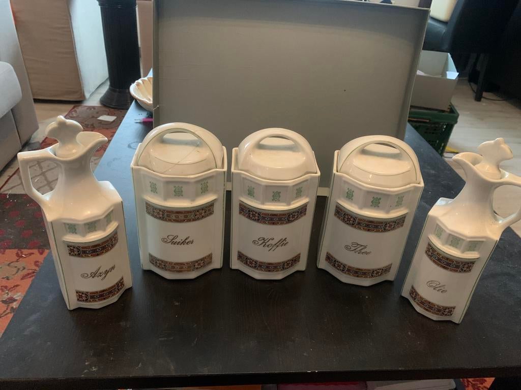 Oude keuken voorraadpotten, Antiek en Kunst, Ophalen