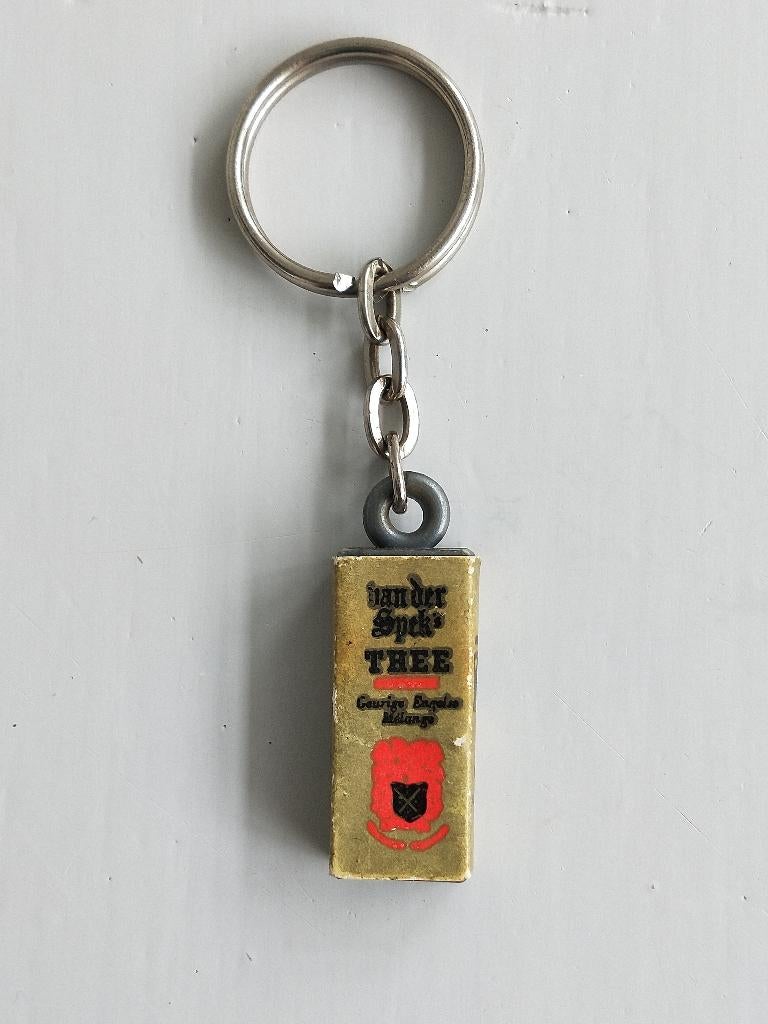 Sleutelhanger Van der Spek's thee - vintage, Ophalen of Verzenden, Zo goed als nieuw, Merk