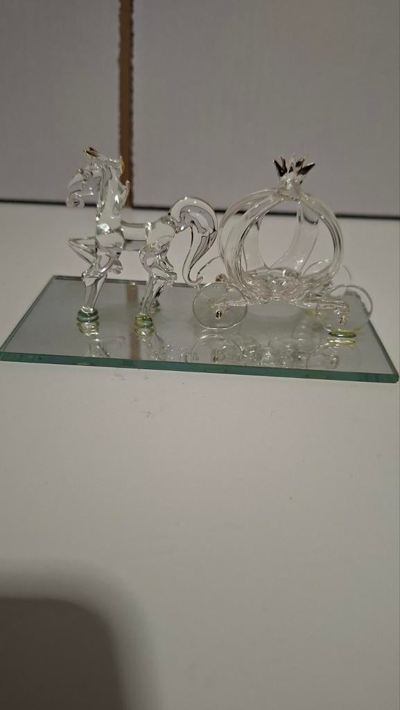 Paard met koets, Verzamelen, Swarovski, Ophalen of Verzenden, Zo goed als nieuw, Figuurtje