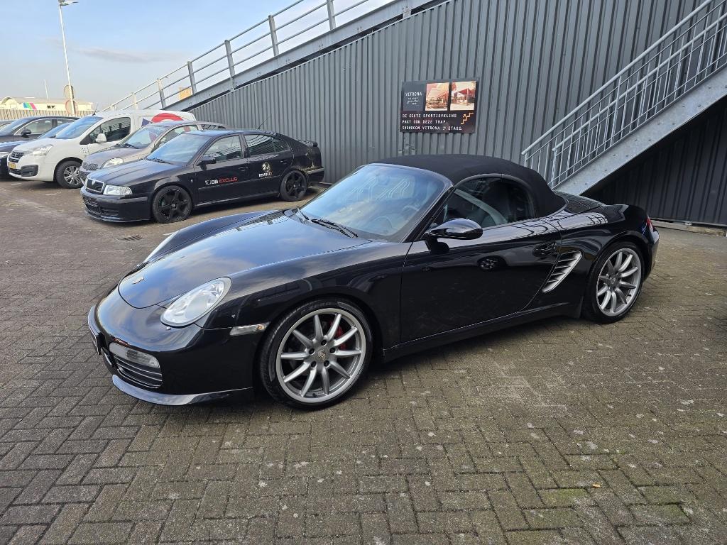 Porsche Boxster 3.2 S 2006, Auto's, Achterwielaandrijving, Zwart, Cabriolet, Zwart