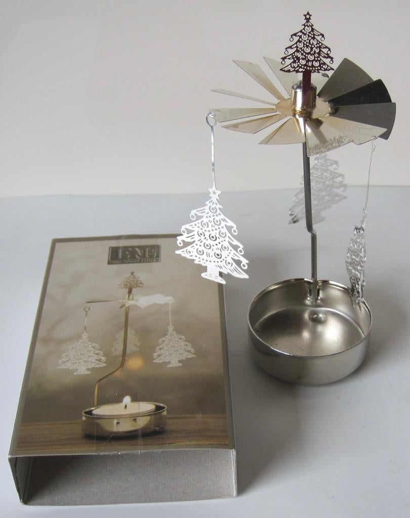 kerst mobiel met hangende kerstbomen - draaien rond, Diversen, Kerst, Ophalen of Verzenden, Zo goed als nieuw