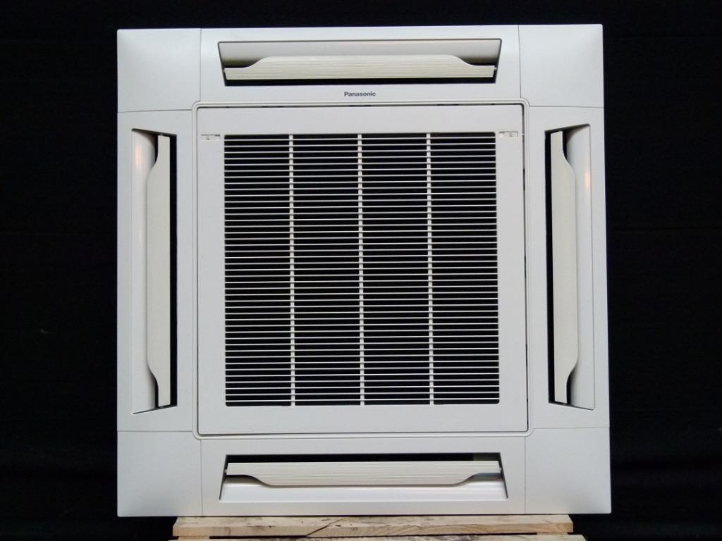 7 kW Panasonic split airco plafond 90x90 cassette 24.000 BTU, Witgoed en Apparatuur, Airco's, Gebruikt, Timer, 3 snelheden of meer