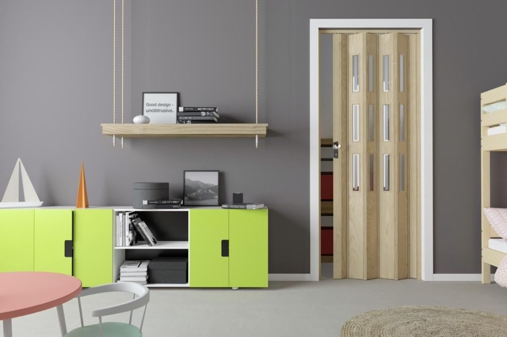 Fortesrl Luciana vouwdeur glas kleur ceder BxH 88.5x214 cm, Huis en Inrichting, Ophalen of Verzenden, Nieuw, 50 tot 100 cm, 200 cm of meer