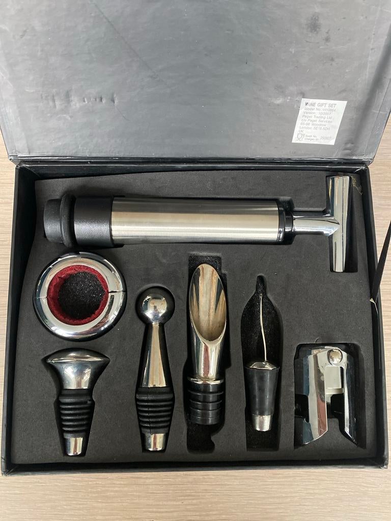 Wijnset met ‘vacuvin’, Ophalen of Verzenden, Gebruikt