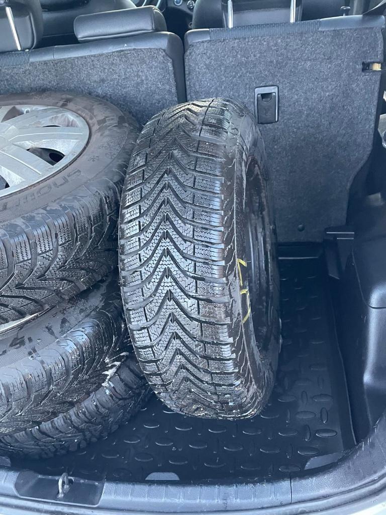 4 Winterbanden Firestone Winterhawk 205/55 R16 op velgen, Auto-onderdelen, Banden en Velgen, Gebruikt, 16 inch, Banden en Velgen