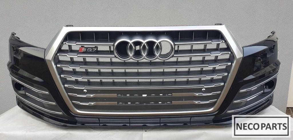 VOORBUMPER AUDI Q7 4M S LINE SLINE BUMPER GRILL ORIGINEEL, Ophalen of Verzenden, Gebruikt, Audi, Bumper