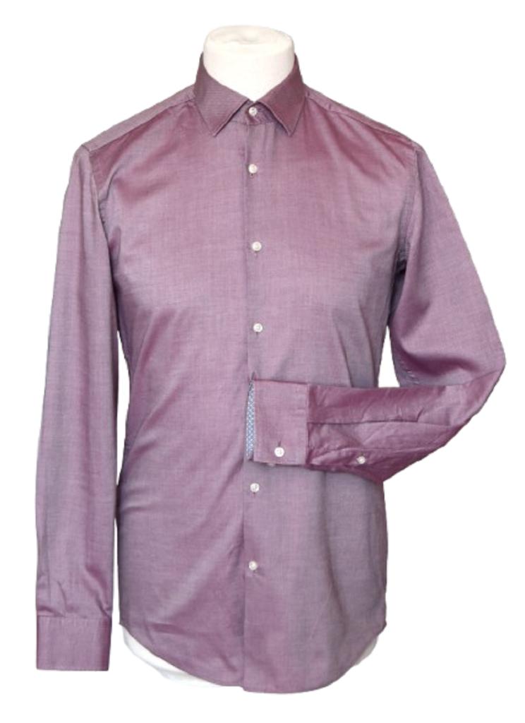 Hugo, Hugo Boss overhemd, glans, lila/paars, Mt. 38 / S, Verzenden, Halswijdte 38 (S) of kleiner, Paars, Zo goed als nieuw