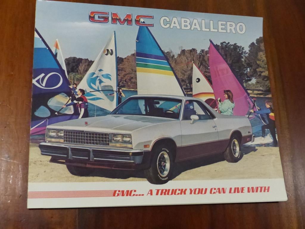 GMC Caballero 1985 brochure USA  El Camino   zeldzaam, Verzenden, Zo goed als nieuw, Chevrolet