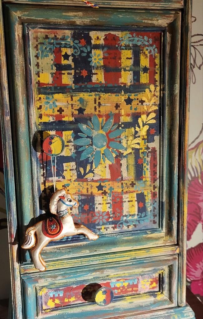 Mexicaans/Folk Art/Kastje/Kast/Boho, Ophalen